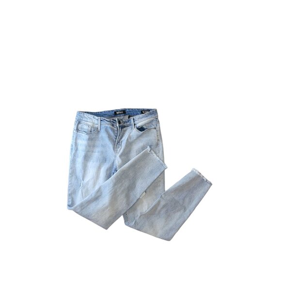 Buffalo David Bitton Rip And Repair Mid Rise Skinny Jeans Women Sz‎ 8/29 Casual - Picture 2 of 6